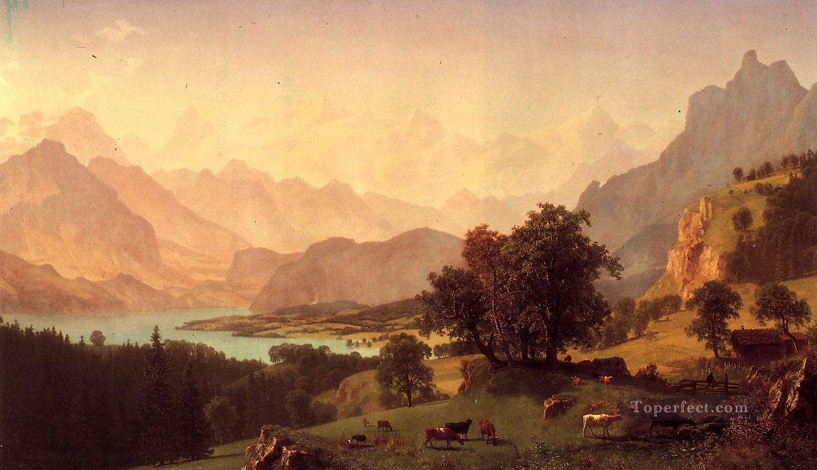 Alpes de Berna Albert Bierstadt Montaña Pintura al óleo